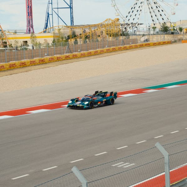 A race car on a track.