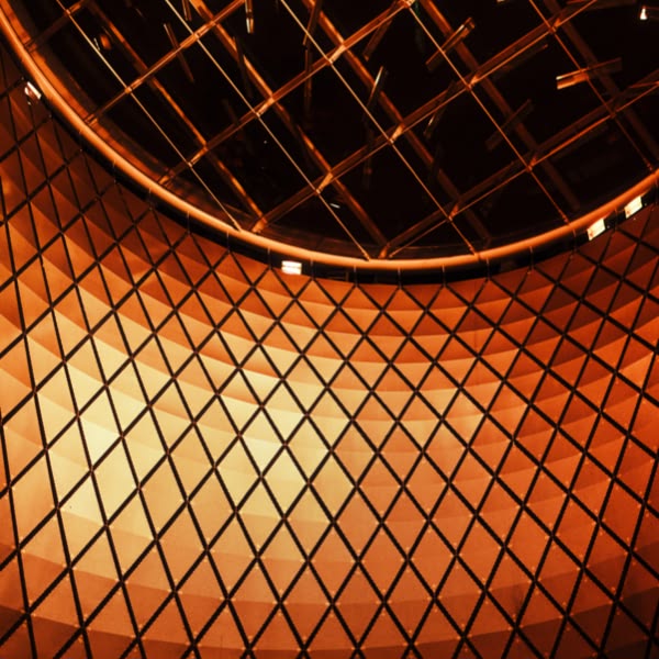 A round structure with a metal wall.